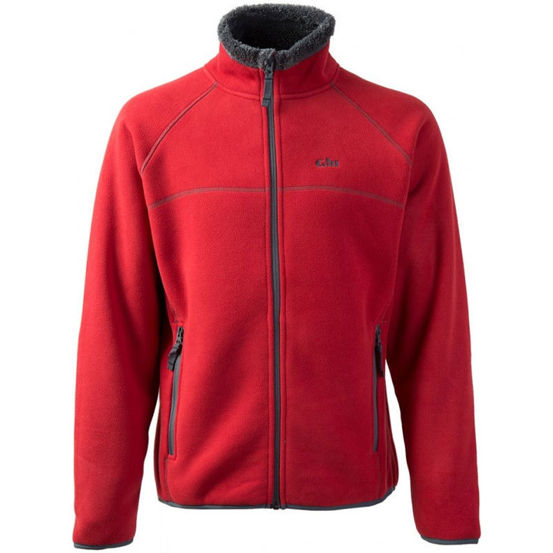 2018 Gill Herre Polar Fleece Jakke i Rød 1700